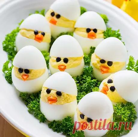 Пасхальные фаршированные яйца – пошаговый рецепт с фото