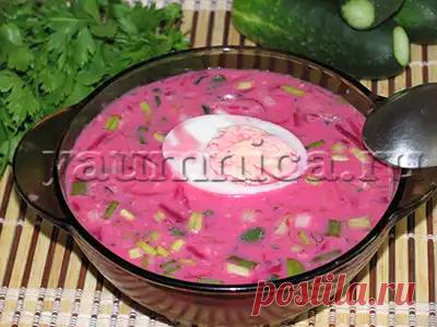 Холодник из свеклы на кефире: пошаговый фото рецепт, рецепт, рецепт с фото