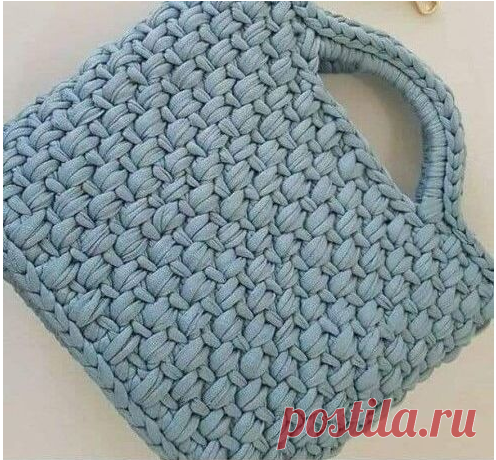 Сумка-шопер необычным узором. Крючком. Схема узора. / knittingideas.ru