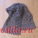 Шарф-палантин Triinu Scarf by Nancy Bush, Knitted Lace of Estonia.