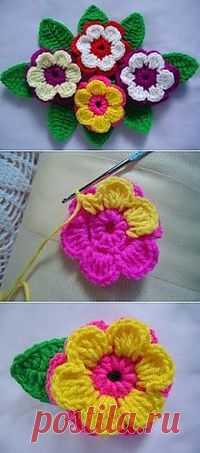 MK crochet flower | All kryuchkom.ru