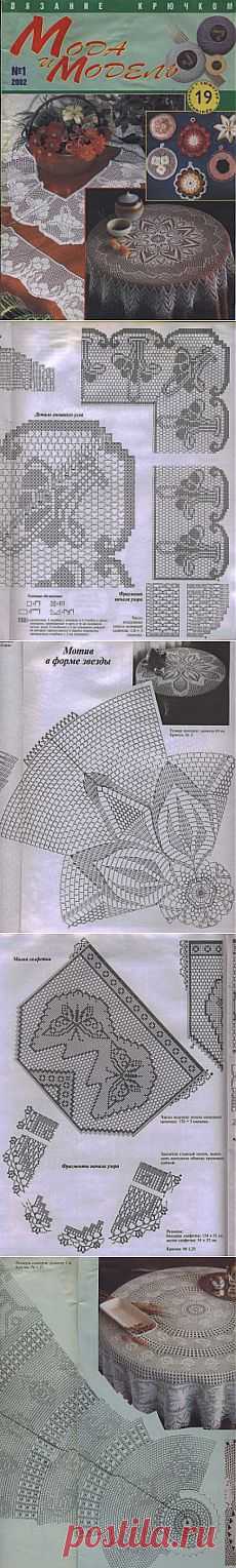Мода и модель Вязание крючком №1 2002.