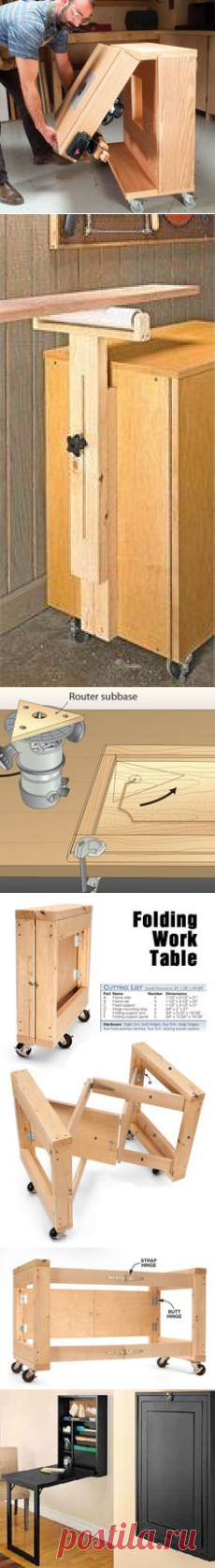 (43) Space-Saving Router Table | Woodsmith Tips | tools for evan