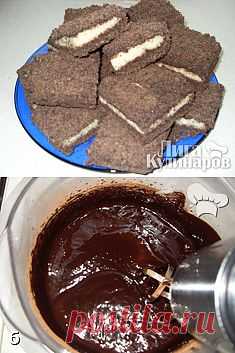 Шоколадное печенье с творожной начинкой — рецепт пошаговый от Лиги Кулинаров