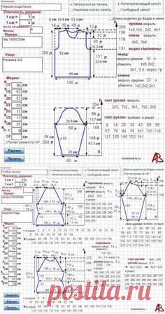 Расчёт мерок он-лайн, ПОДРОБНЫЙ РАСЧЁТ ВЯЗАНИЯ ДЛЯ МНОЖЕСТВА МОДЕЛЕЙ! | Вязалочки | Постила