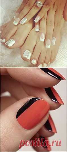 white - french manicure