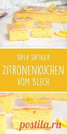 Dies enthält ein Bild von: Zitronenkuchen vom Blech - Hexenküche.de