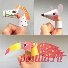 Printable Animal Finger Puppets - fun for the kids to make