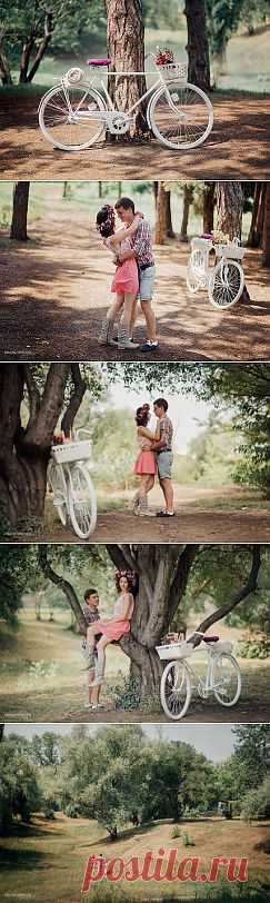 Прогулка на велосипеде: love-story Алины и Жени - WeddyWood