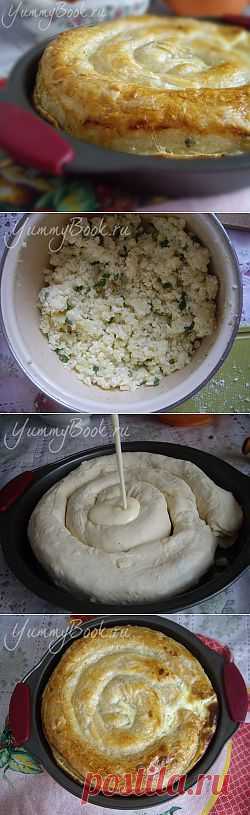 Пирог-улитка с картофелем и брынзой - пошаговый рецепт с фото