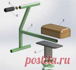 Детская качалка на пружине своими руками