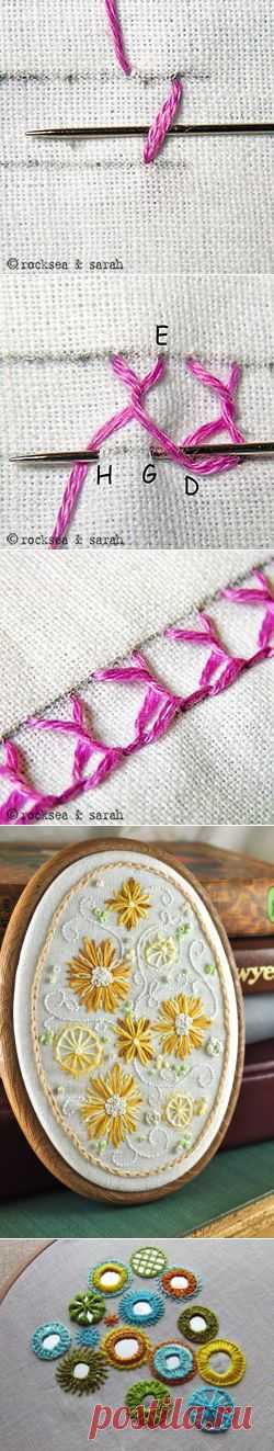 bonnet stitch | Sarah's Hand Embroidery Tutorials