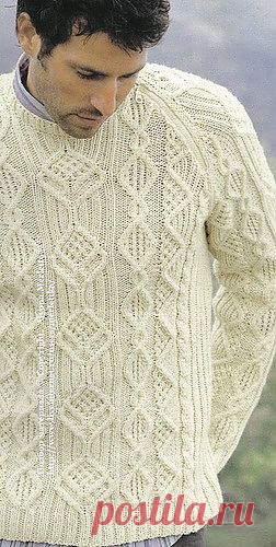 Пуловер спицами ...от Phildar (Франция).