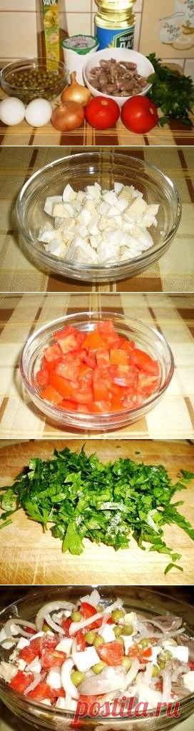 Как приготовить салат из куриных сердечек — лёгкий и вкусный деликатес - рецепт, ингредиенты и фотографии