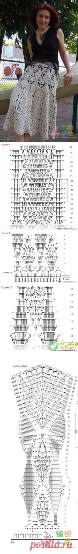 Красивая юбка крючком: Дневник группы «ВЯЖЕМ ПО ОПИСАНИЮ»: Группы - женская социальная сеть myJulia.ru