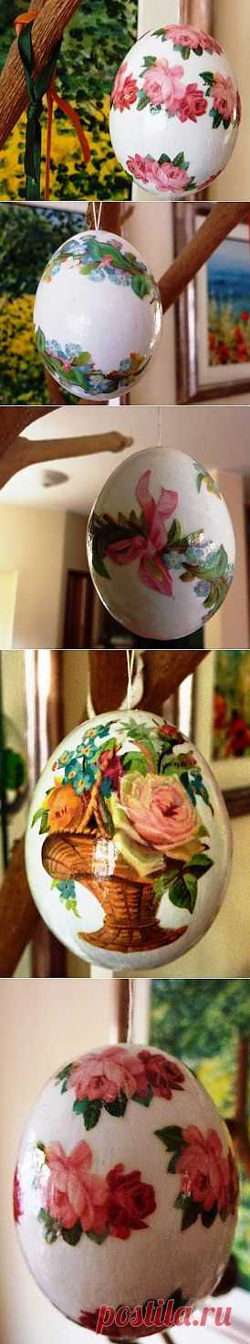 Riciclo Creativo - Craft and Fun: Decoupage uova pasquali