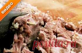 Свиное, говяжье филе, запеченное в соли - видеорецепт запекания мяса
