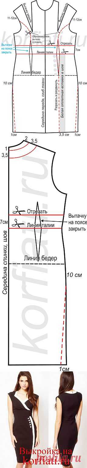 Как сшить черное платье - выкройка от ШКОЛЫ ШИТЬЯ Анастасии Корфиати