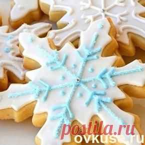Печенье "Снежинки" из пряничного теста =) - Простые рецепты Овкусе.ру