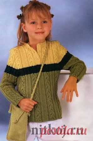Детский свитер спицами » Ниткой - вязаные вещи для вашего дома, вязание крючком, вязание спицами, схемы вязания