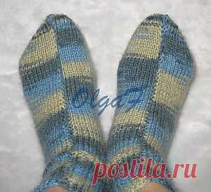 Вязание носков на 2-х спицах