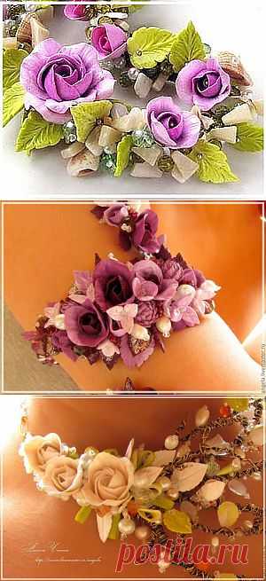 Лепка роз из термопластики для использования в бижутерии - Ярмарка Мастеров - ручная работа, handmade