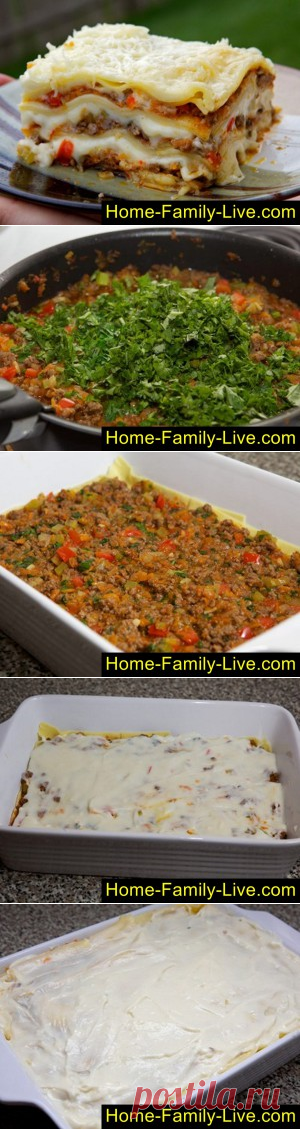 Лазанья мясная/Сайт с пошаговыми рецептами с фото для тех кто любит готовить