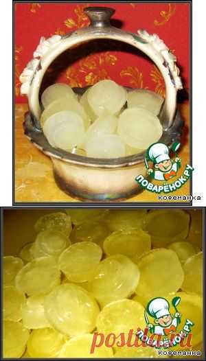 Лимонные кубики льда - кулинарный рецепт
