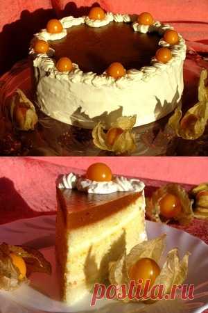 Эксклюзивный бисквитно-муссовый торт "Апельсин и хурма"