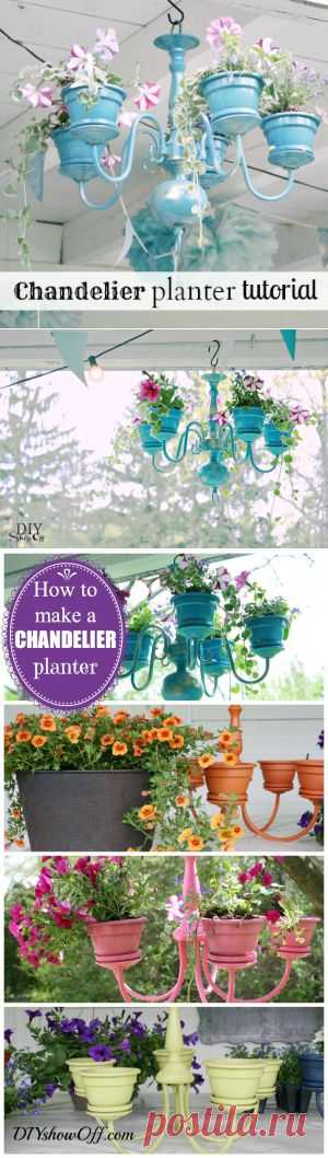 Chandelier Planter Tutorial - DIY Show Off ™ - DIY Decorating and Home Improvement BlogDIY Show Off ™ – DIY Decorating and Home Improvement Blog