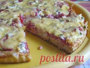 Пицца с ветчиной и помидорами,блюдо,рецепт | Готовим вкусно и по-домашнему