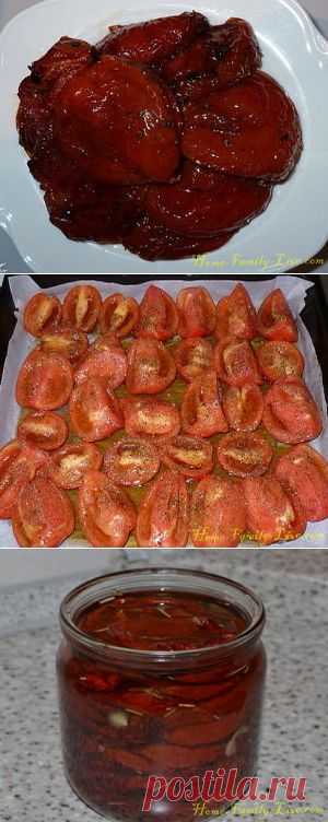 Вяленые помидоры - пошаговый рецепт с фото