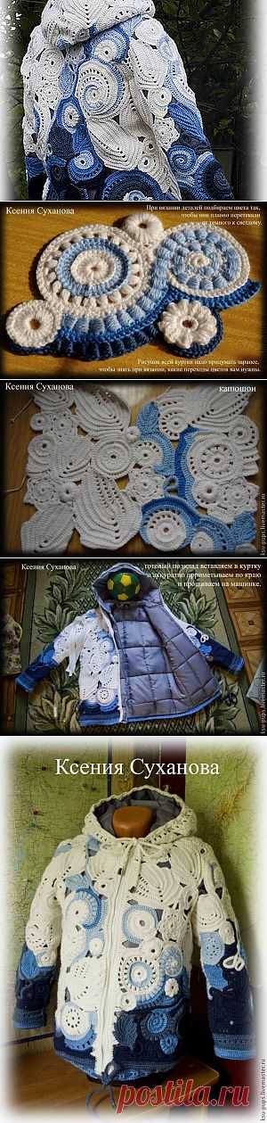 Теплая осенняя куртка с подкладом на синтепоне - Ярмарка Мастеров - ручная работа, handmade