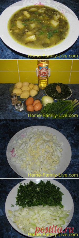 Борщ зеленый или щавельный суп рецепт с фотоКулинарные рецепты
