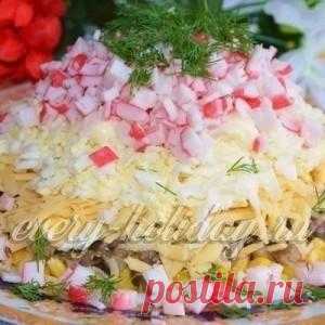 Салаты с крабовыми палочками: рецепты с фото, простые и вкусные