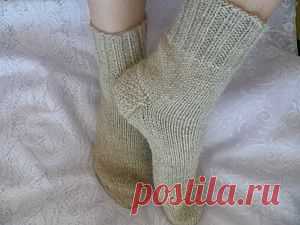 Вязаные шерстяные носки с "запаской" - Ярмарка Мастеров - ручная работа, handmade
