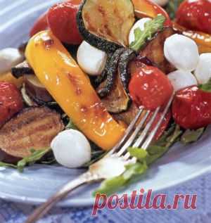 Салат к шашлыку из печеных овощей - Салаты, закуски к шашлыку . 1001 ЕДА вкусные рецепты с фото!