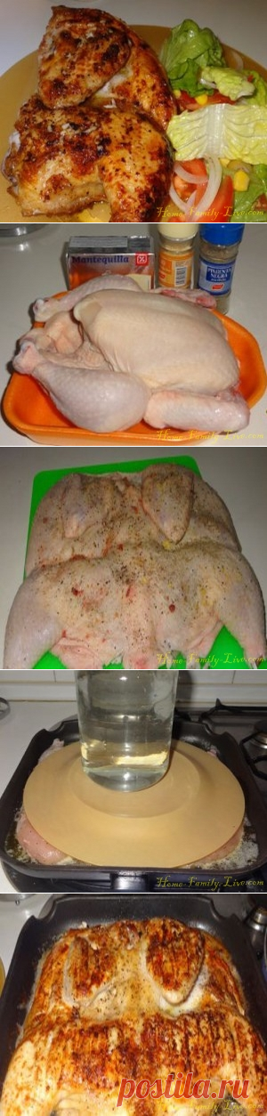 Цыпленок табака/Сайт с пошаговыми рецептами с фото для тех кто любит готовить