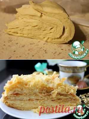 Слоеное тесто для торта "Наполеон" - кулинарный рецепт