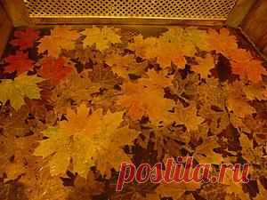 Осень не только за окном: создаем листопад на полу | Самоделкино