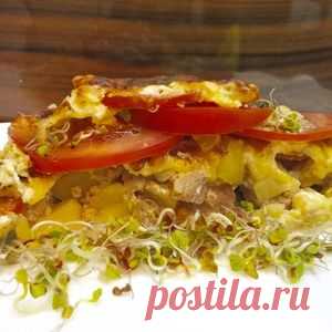 Картошка с мясом "Ленивая Саша" - кулинарный рецепт