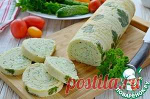 Кабачковый рулет с творожной начинкой - кулинарный рецепт
