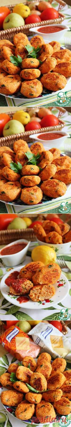 Котлеты из чечевицы и кус-куса с томатным соусом - кулинарный рецепт