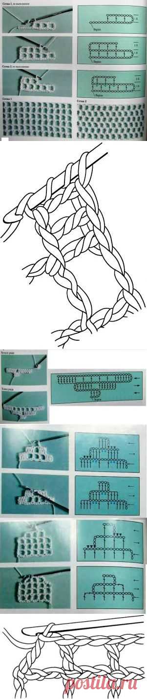 Как вязать в "филейной"технике