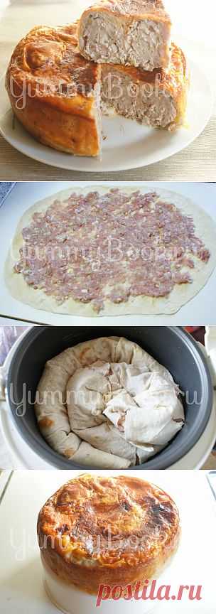 Пирог из лаваша с фаршем в мультиварке - пошаговый рецепт с фото