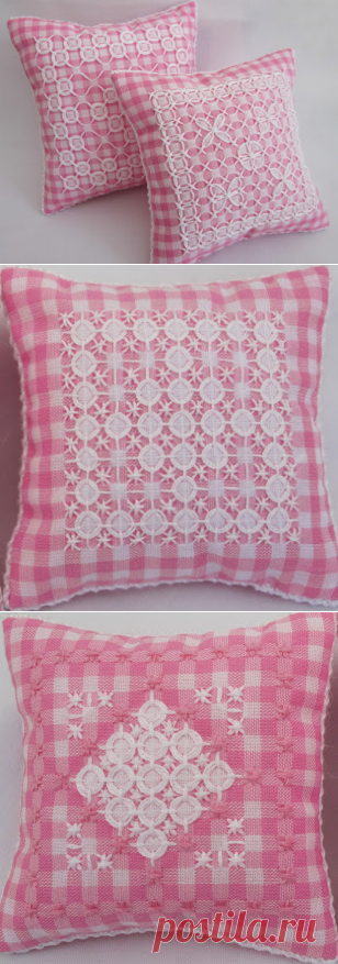 Lyn's Needlecase: Australian Cross Stitch and Chicken Scratch - Gingham embroidery