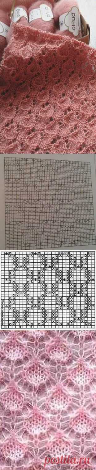 Нежные узоры спицами схемы. Ажурные узоры спицами схемы бесплатно | Домоводство для всей семьи