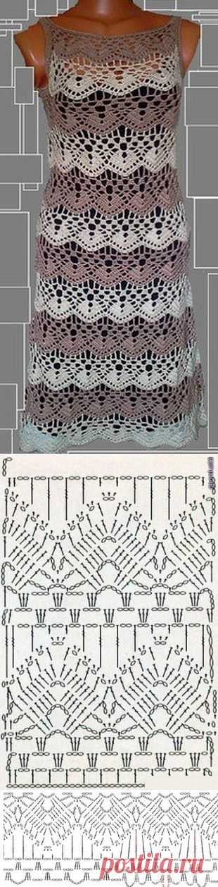 Узоры для платья крючком