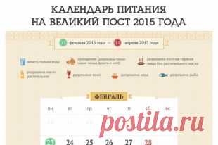 Календарь Великого поста: график питания по дням | Полезные инструкции от aif.ru