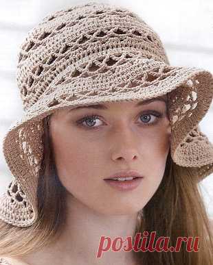​Летняя женская шляпка крючком Летняя женская шляпка крючкомЛетняя женская шляпка крючком станет достойной альтернативой шляпкам из дорогой соломки.